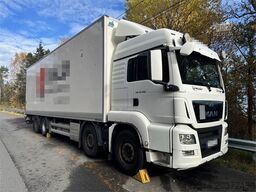 MAN TGS 35.480 8x2 Box truck w/ Full side opening.
