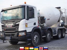 SCANIA P410 XT 8x4 / 80 tho. km!!! / SCHWING