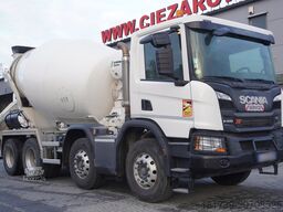 SCANIA P410 XT 8x4 / 80 tho. km!!! / SCHWING