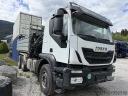 Iveco AT 380T 6x4 Kipper mit Kran