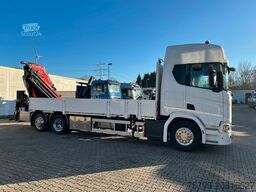 SCANIA R540 Pritsche + Fassi F545 Kran 6x2