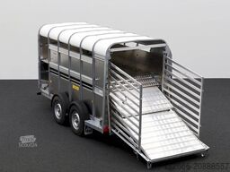 Ifor Williams TA5 HD | 12x6 | DOPPELSTOCK 372X156X183CM VIEHANHÄNGER | 2X LÜFTUNG