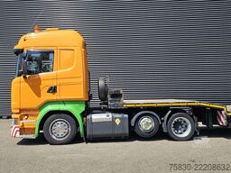 Scania Scania R410 6x2 + NOOTEBOOM TIEFLADER