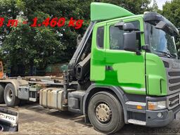 Scania Scania G 480/6x2-4 Scania G 480/6x2-4, Lenk-Liftachse, Hiab Kran Funk 166 HD-3, Abroller XR 18 S 59