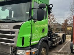 Scania Scania G 480/6x2-4 Scania G 480/6x2-4, Lenk-Liftachse,  Hiab Kran Funk 166 HD-3, Abroller XR 18 S 59