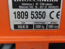 Volvo FE 250 Bak+Klep Dhollandia 2.000 kg 4x2. New ta...