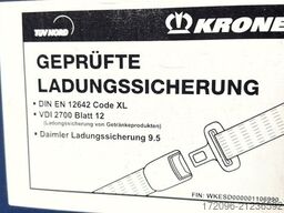 KRONE SD Plane, Mega, Code XL, Daimler 9.5, VDI 2700