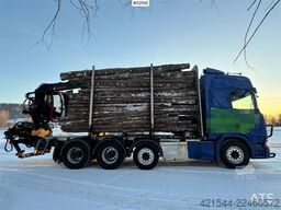 Scania R770 Pusher Timber Truck with Jonsred J1088 crane