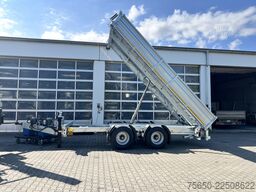 Möslein TTD 19 B  19 t Tandemkipper- Tieflader hydraulischer Klappe Breitbereifung