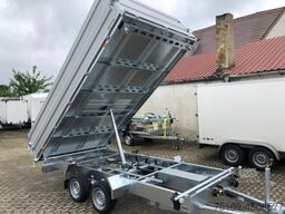 Humbaur 3-Seitenkipper HTK 3500.41 Alu mit BW-Aufsatz, 4100 x 2100 x 350 mm, 3,5 to.