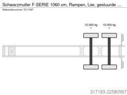Schwarzmuller F-SERIE 1060 cm, Rampen, Lier, gestuurde naloop...