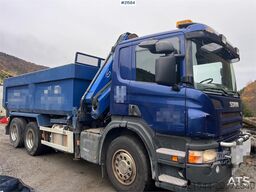Scania P380 6x2 crane truck w/tipper, w/14t/ and w/Hiab c