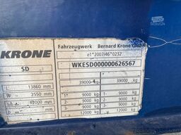Krone SDP27 Mega / Volume / BPW Axles / Drumbrakes