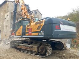 Hyundai HX330L with demolition boom, standard boom & shear