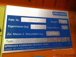 Springer AS 280/Unimog/4m³ Feuchtsalzstreuer