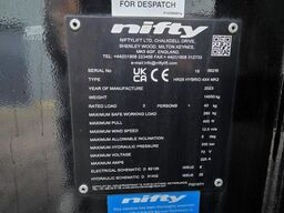 Niftylift HR28 HYBRID 4x4 MK2 Hybrid, 4x4 Drive, 28m Working