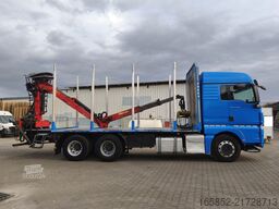 MAN TGX 26.500 Holz-LKW Euro6 6x4 Holztransporter m...