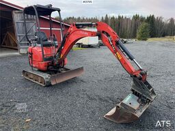 Kubota U17-3a Mini Excavator with 4 Buckets, Ripper, and