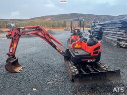 Kubota U17-3a Mini Excavator with Grading Bucket – Custom