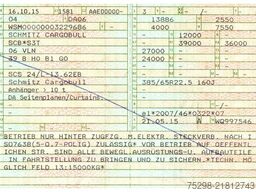 SCHMITZ CARGOBULL SCS 24/L 13.62 EB / Liftachse / Ösen