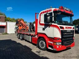 SCANIA R520 V8 Pritsche+ ATLAS 390 Kran +Lift-Lenkachse