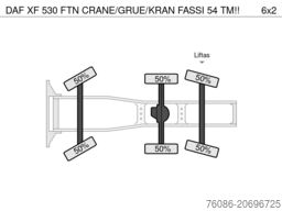 DAF XF 530 FTN CRANE/GRUE/KRAN FASSI 545 TM!!