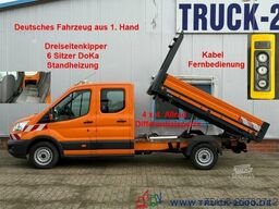 Ford Transit 350L 4x4 DoKa 6Sitzer 3 Seitenkipper AHK