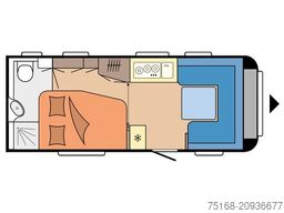 HOBBY Excellent 540 WFU Modell 2025 / 2000 Kg Achse