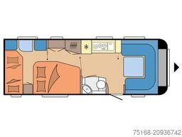 HOBBY Prestige 650 KFU Modell 2025 / 2200 Kg Achse
