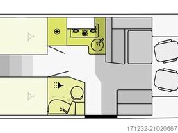 ETRUSCO T 7300 SB Mod. 2025, Complete Selektion, Hubbett