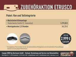 ETRUSCO T 7400 QBC +Queensbett+Markise+Ohne Hubbett