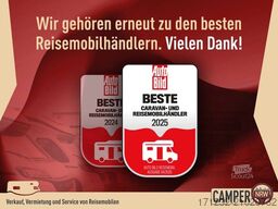 ETRUSCO T 7400 QBC +Queensbett+Markise+Ohne Hubbett