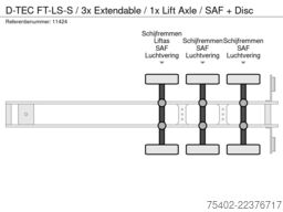 D-TEC FT-LS-S / 3x Extendable / 1x Lift Axle / SAF + ...
