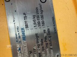  SOOSAN SB70 TS-P ,SW,MS 21/25,1500kg