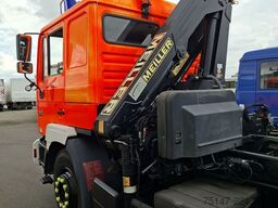 MAN 26.343 6x2*4 Meiller Abroller + Kran Feuerwehr