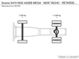 Scania S410 NGS 4X2EB MEGA - NEW TACHO - RETARDER - FU...