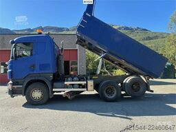 Scania R500 6x2 snow rigged tipper truck w/ plate and und