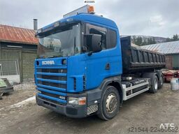 Scania R124/400 hook truck w/ 26T hook and box. WATCH VID