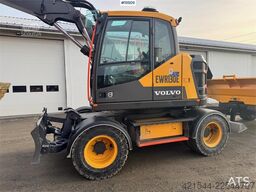Volvo EWR130 Wheeled Excavator with Rototilt and 2 Bucke