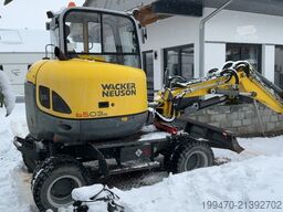 Wacker Neuson 6503 with 3 excavator buckets