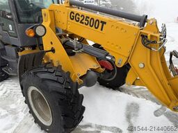 Günter Grossmann Ladowarka GG2500T telehandler with a bucket and l