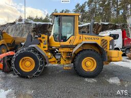 Volvo L90F wheel loader with a bucket