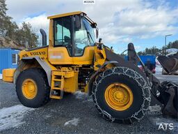 Volvo L90F wheel loader with a bucket