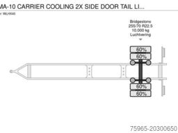 FLOOR FLMA-10 CARRIER COOLING 2X SIDE DOOR TAIL LIFT D