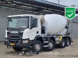 Scania P450 P 8X4 LIKE NEW NL-truck FML 10m3 mixer Ste...