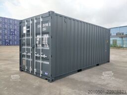 20 Fuß ONEWAY Seecontainer Container Lagercontainer 6 Meter GRAU RAL7016 NEU
