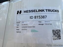 DAF CF 290 12.000 Fuel Diesel/Benzin Alle keuringen...