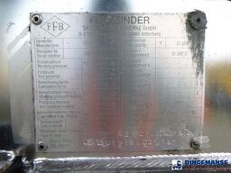 Feldbinder Chemical tank inox L4BH 37.5 m3 / 1 comp