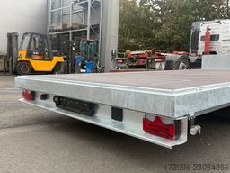  Fuß+Jacobsen, Containerpritsche + Kran, Plateau