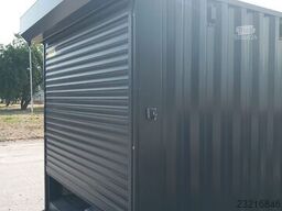 20 Fuß Container mit Sektionaltor Garage Anthrazit / Container mit Rolltor / NEU